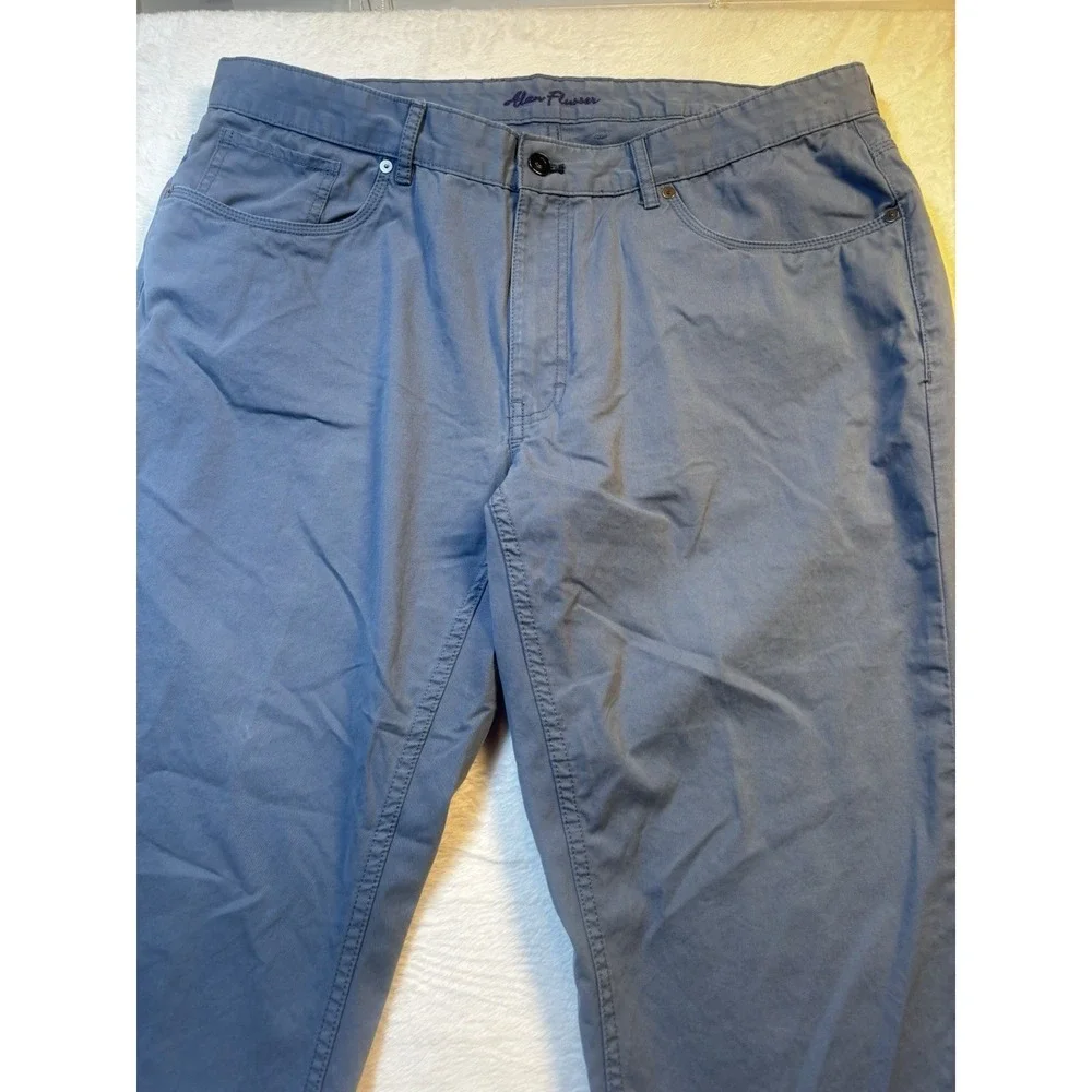 Alan Flusser Men's Straight Leg Casual Jean Pants Slate Blue‎ 38x25.5